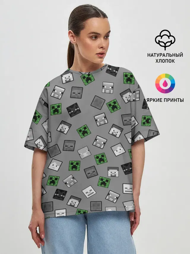 Женская футболка оверсайз