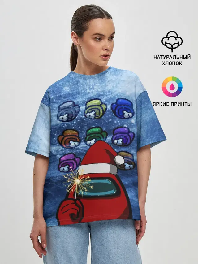 Женская футболка оверсайз