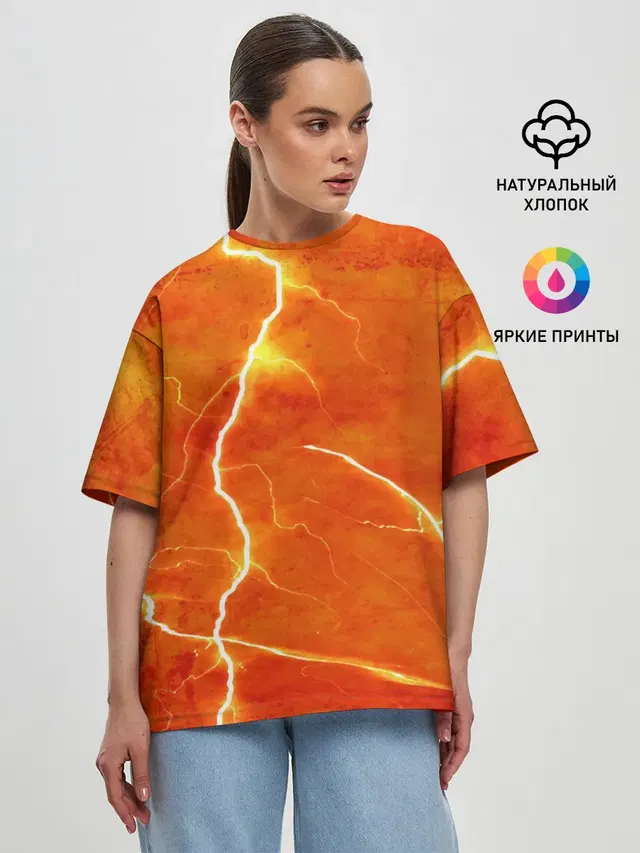 Женская футболка оверсайз