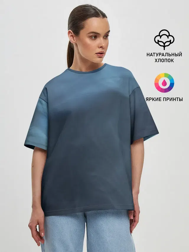 Женская футболка оверсайз