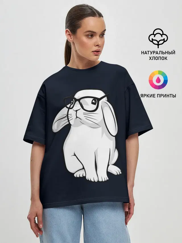 Женская футболка оверсайз