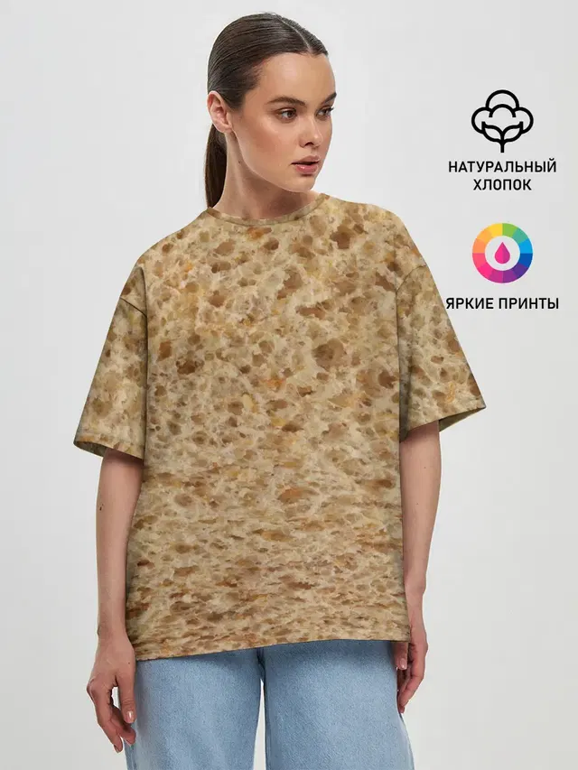 Женская футболка оверсайз