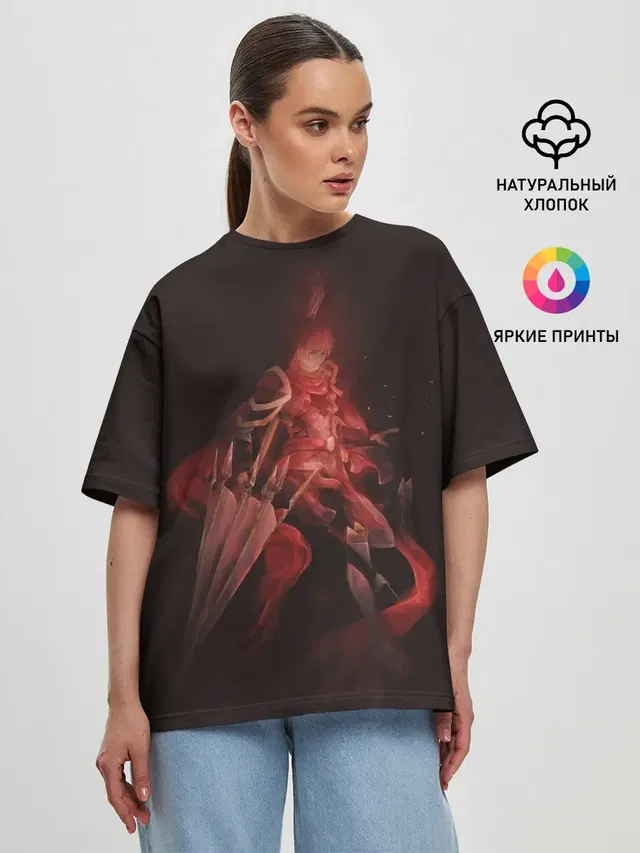 Женская футболка оверсайз