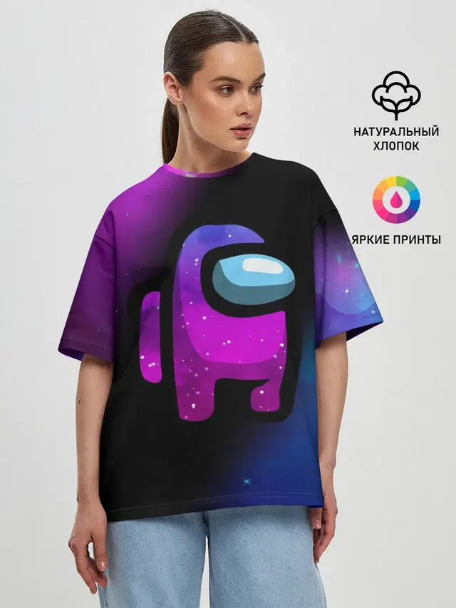 Женская футболка оверсайз
