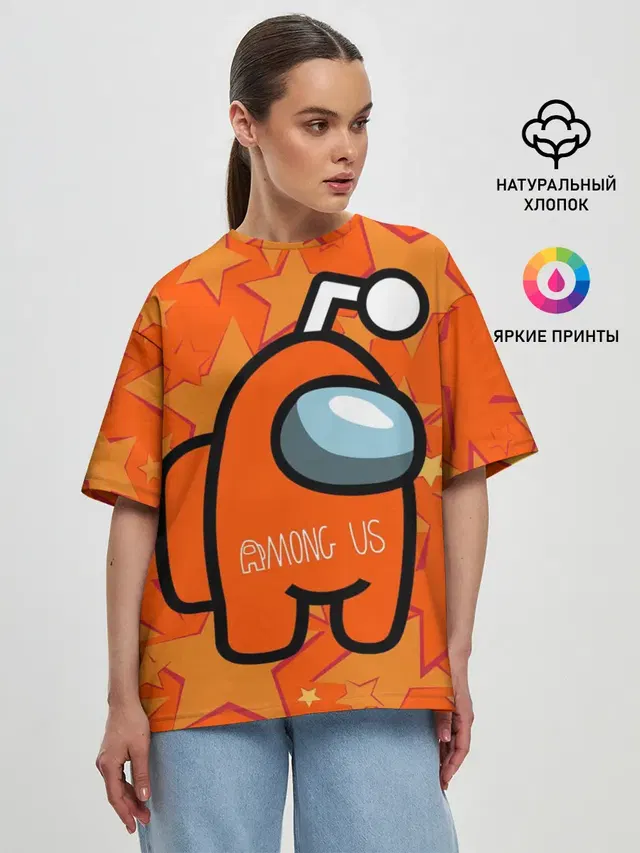 Женская футболка оверсайз
