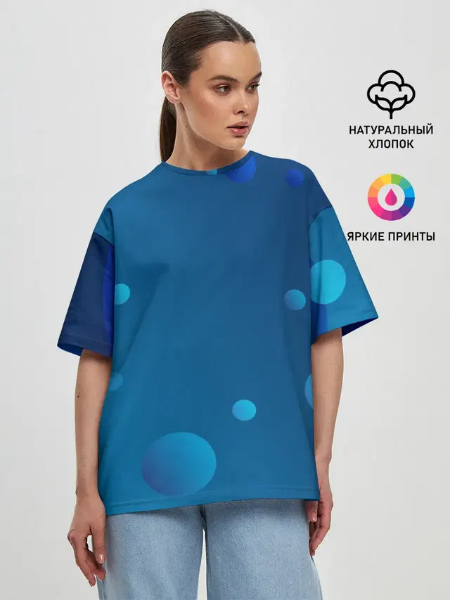 Женская футболка оверсайз