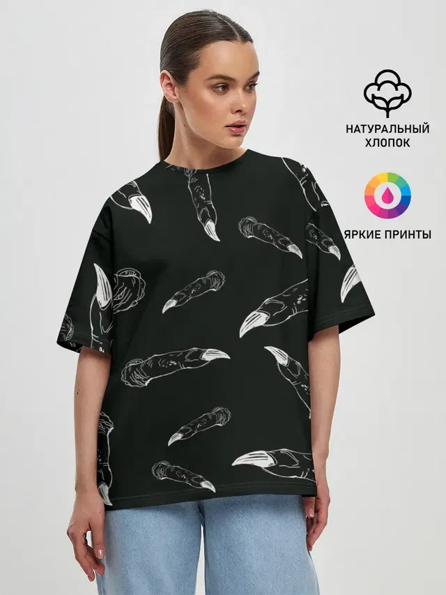 Женская футболка оверсайз