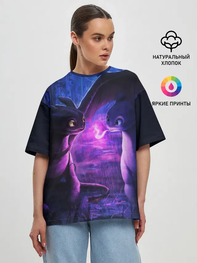 Женская футболка оверсайз
