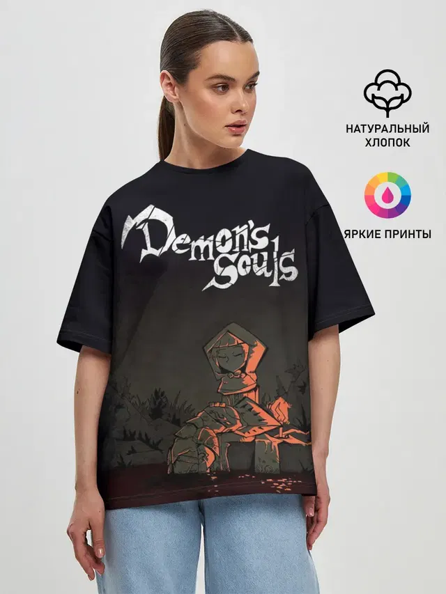 Женская футболка оверсайз