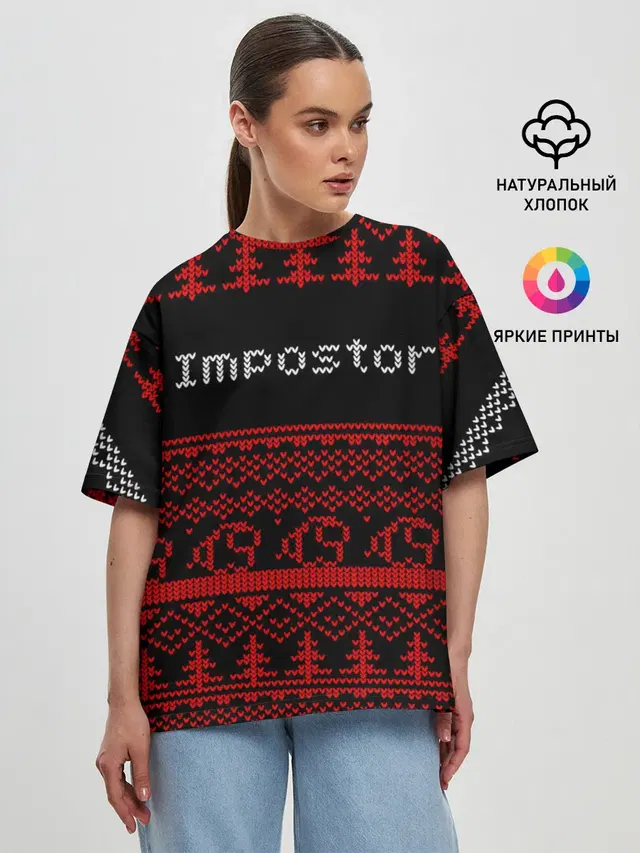 Женская футболка оверсайз