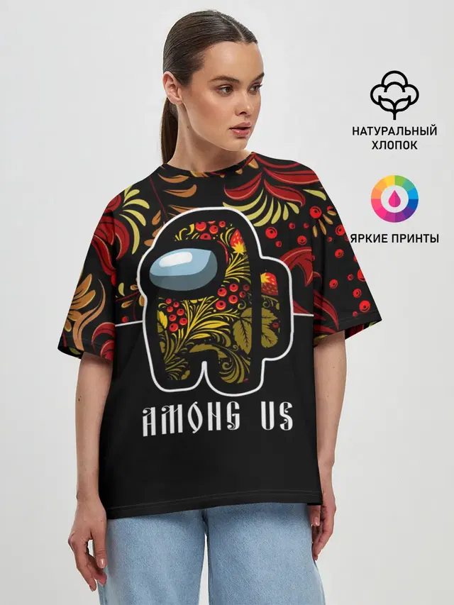 Женская футболка оверсайз