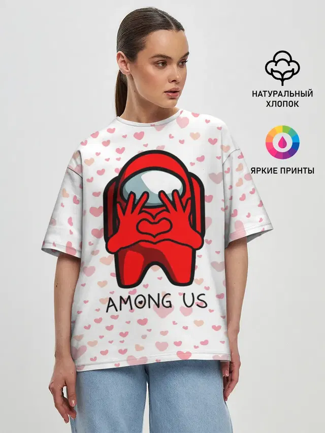 Женская футболка оверсайз