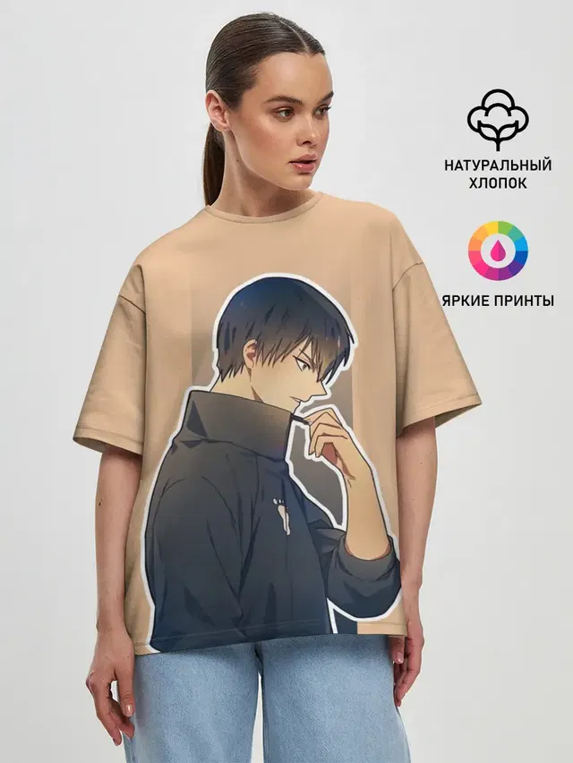 Женская футболка оверсайз