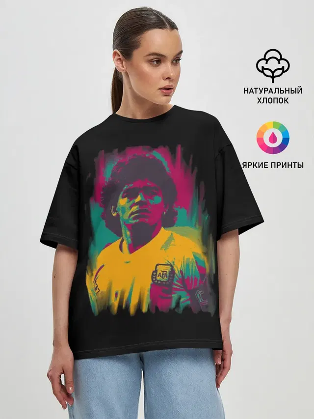 Женская футболка оверсайз
