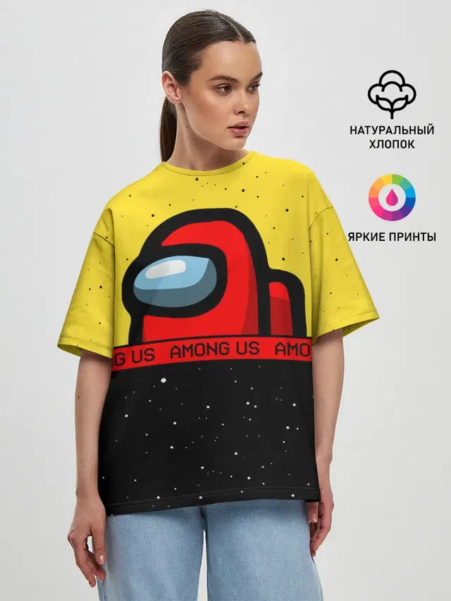Женская футболка оверсайз