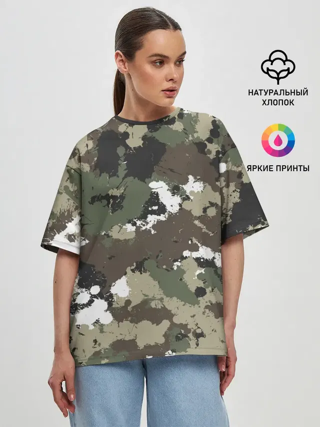 Женская футболка оверсайз