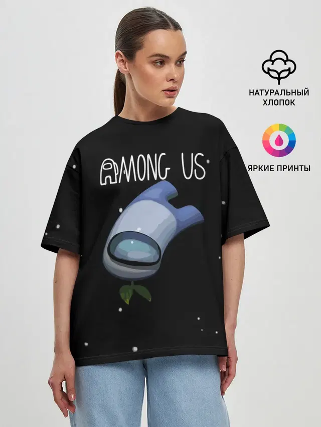 Женская футболка оверсайз