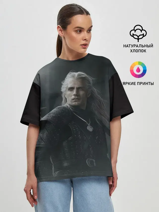 Женская футболка оверсайз