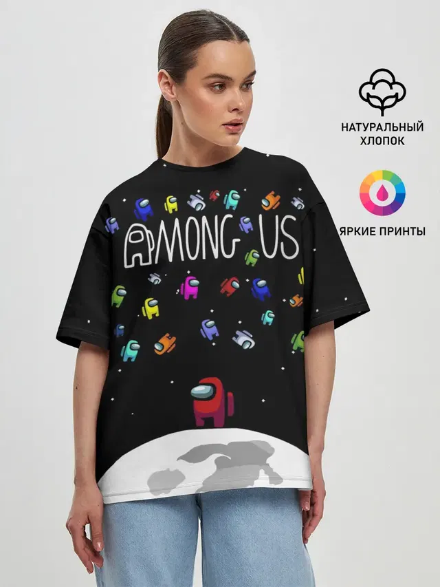 Женская футболка оверсайз