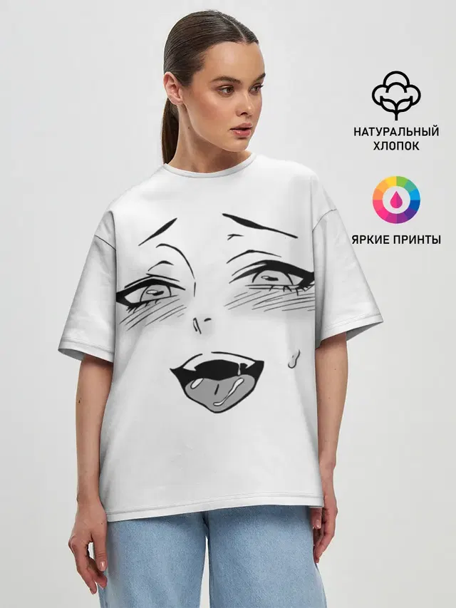 Женская футболка оверсайз