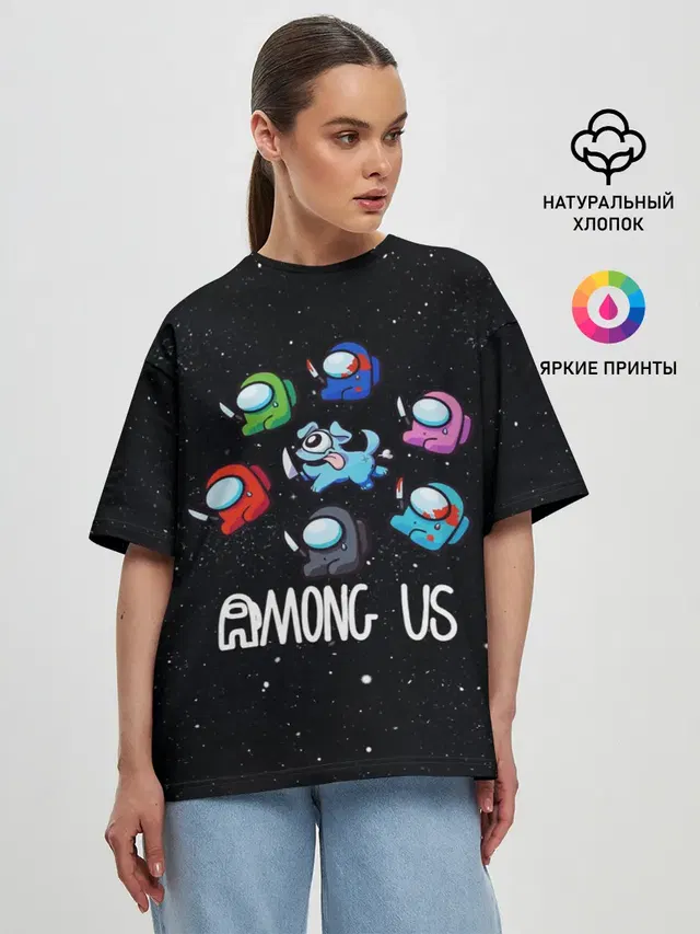 Женская футболка оверсайз