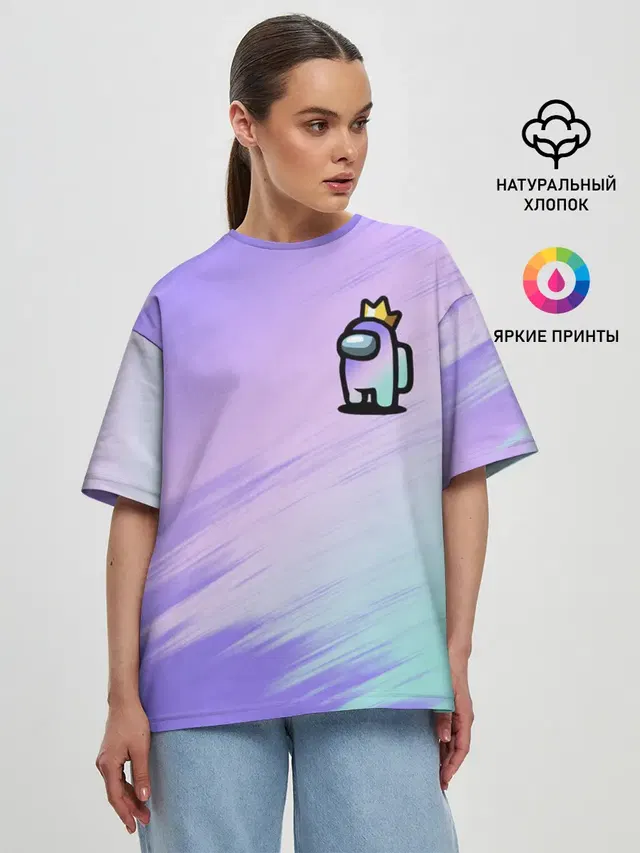 Женская футболка оверсайз