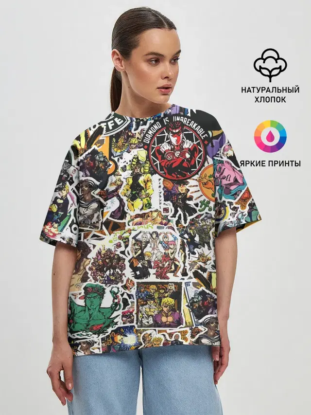 Женская футболка оверсайз