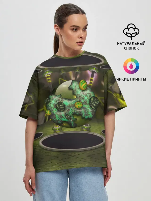 Женская футболка оверсайз