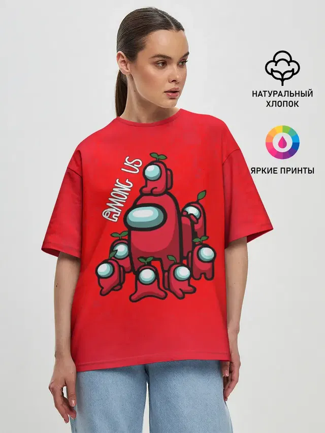 Женская футболка оверсайз