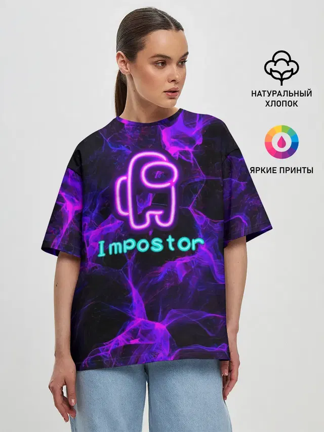 Женская футболка оверсайз