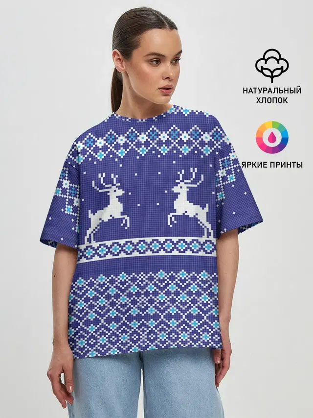 Женская футболка оверсайз