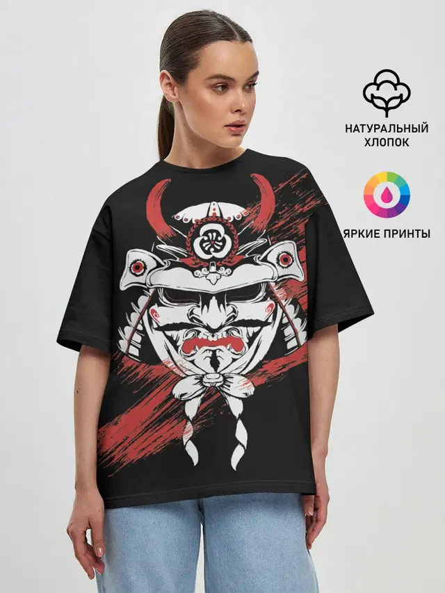 Женская футболка оверсайз