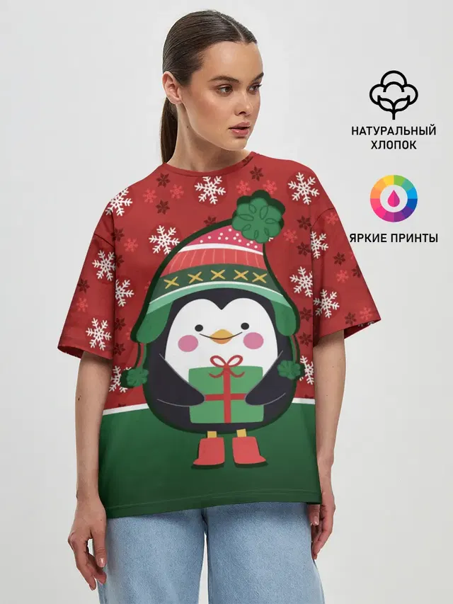 Женская футболка оверсайз