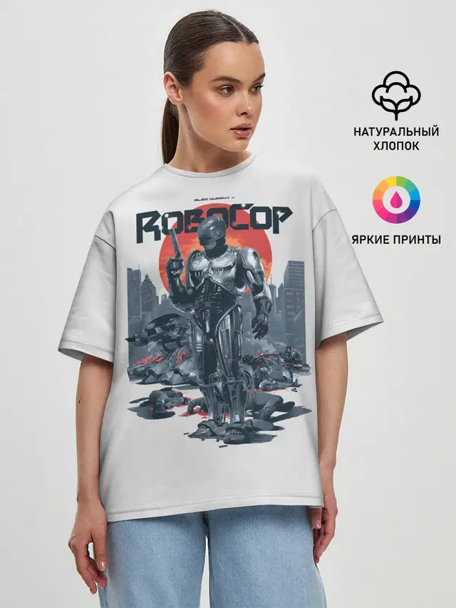 Женская футболка оверсайз