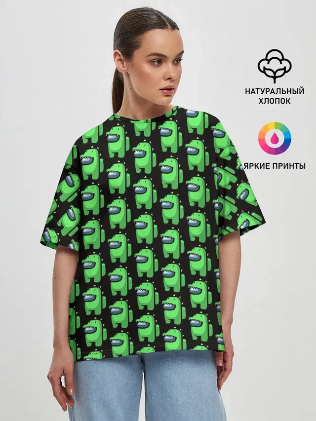 Женская футболка оверсайз