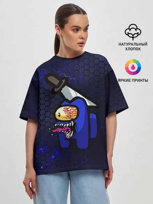 Женская футболка оверсайз