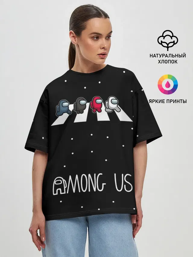 Женская футболка оверсайз