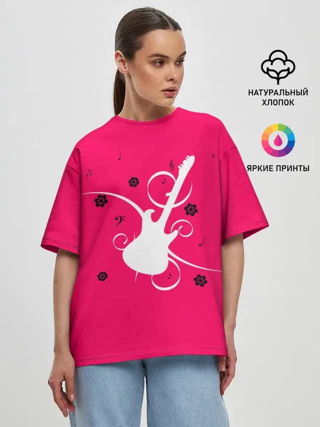 Женская футболка оверсайз
