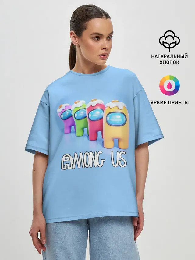 Женская футболка оверсайз