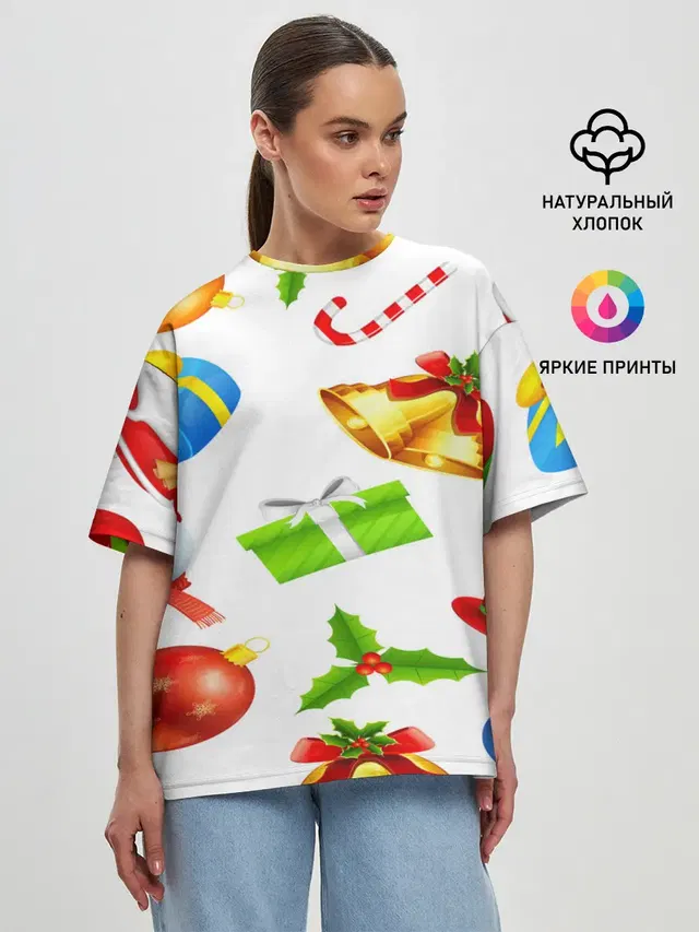Женская футболка оверсайз