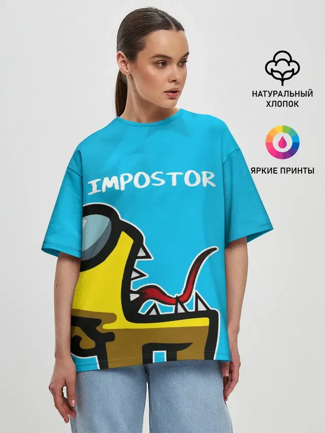Женская футболка оверсайз