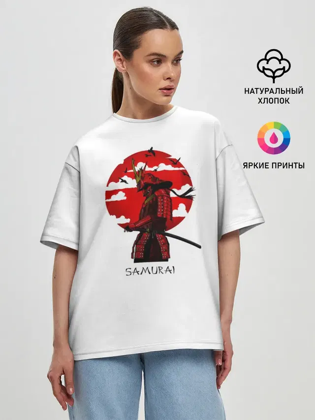 Женская футболка оверсайз