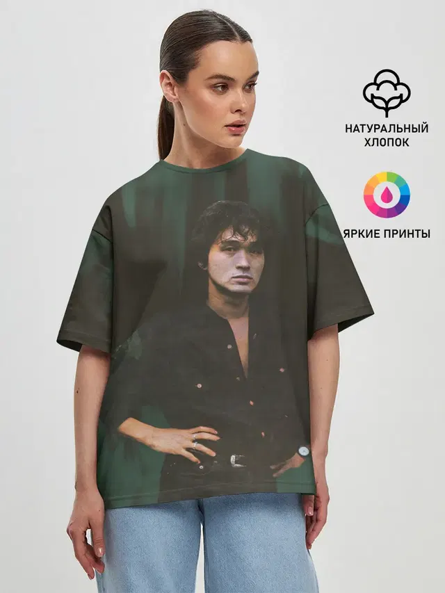 Женская футболка оверсайз