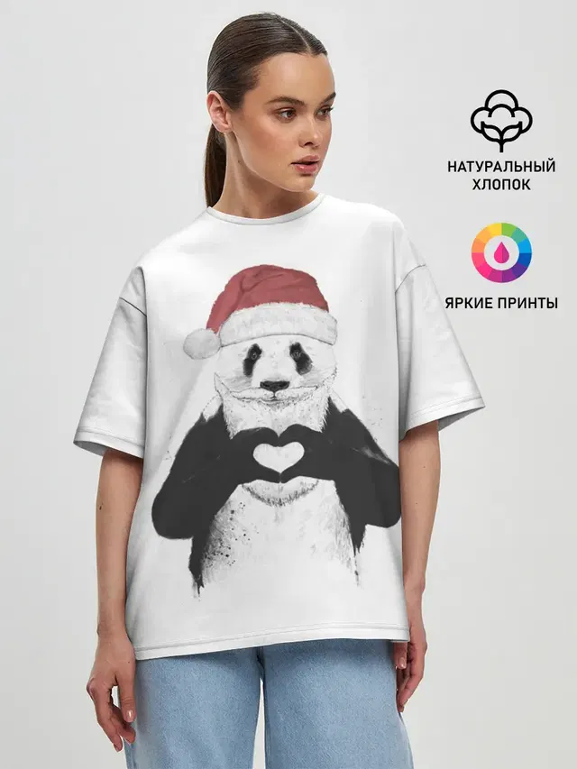 Женская футболка оверсайз