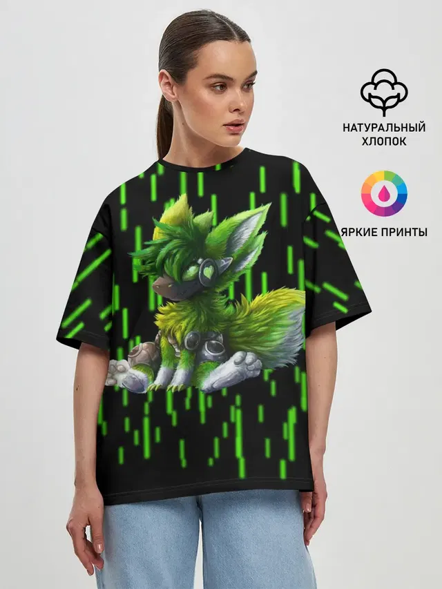 Женская футболка оверсайз
