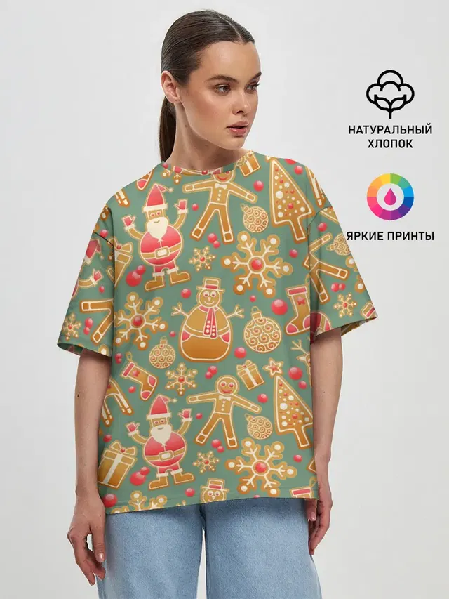 Женская футболка оверсайз