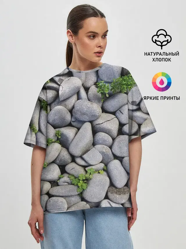 Женская футболка оверсайз