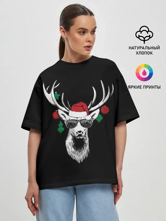Женская футболка оверсайз