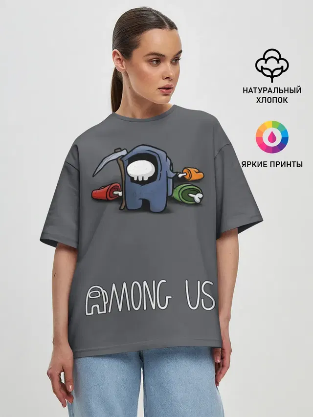 Женская футболка оверсайз