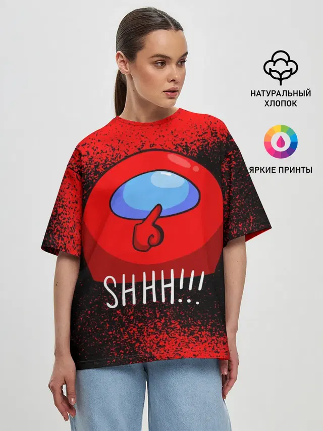 Женская футболка оверсайз